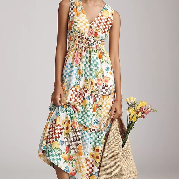 Anthropologie Dresses & Skirts - OPEN TO OFFERS Anthropologie Somerset Linen Sleeveless Maxi Dress Size Small